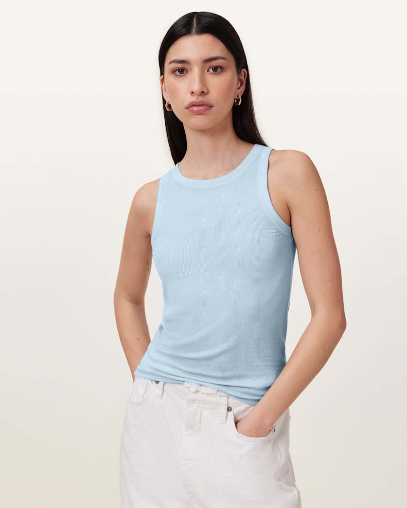 Rina Crew Neck Sleeveless Tank Top