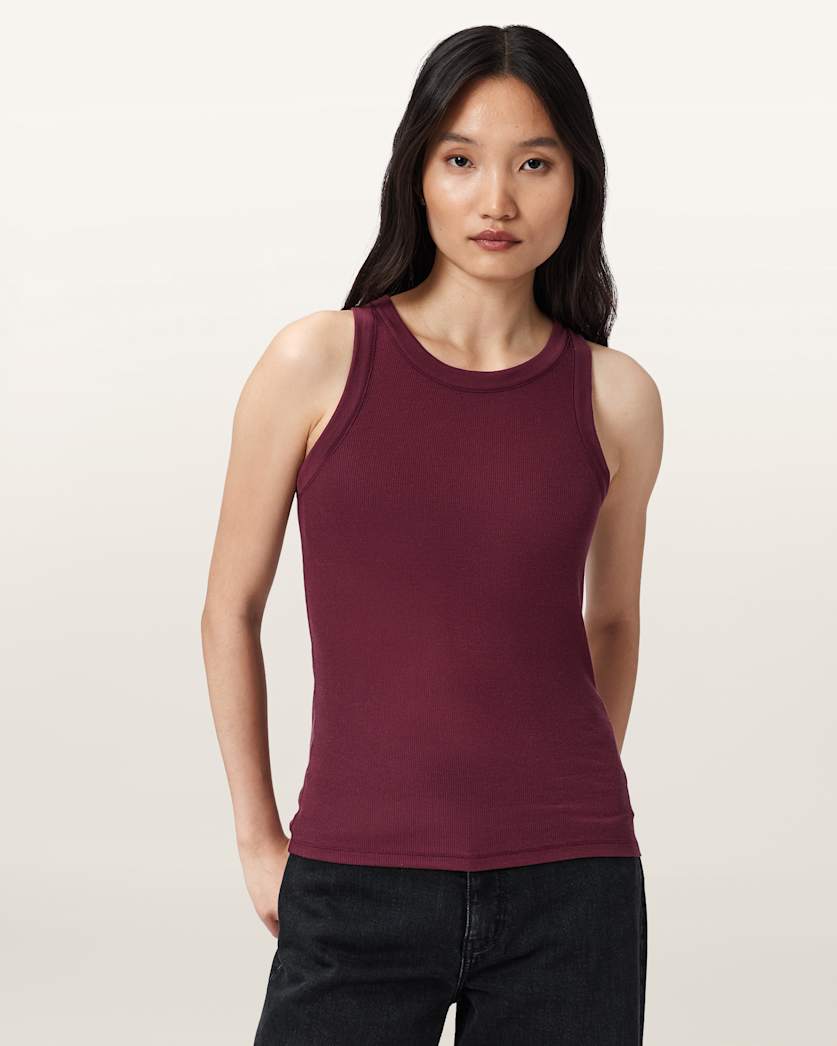Rina Crew Neck Sleeveless Tank Top