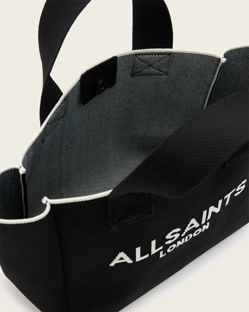 Izzy Logo Print Knitted Mini Tote Bag