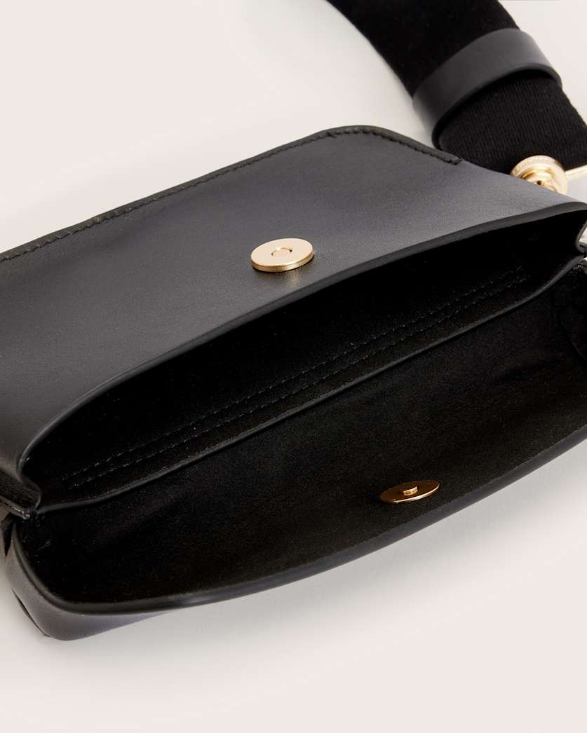 Zoe Adjustable Leather Crossbody Bag