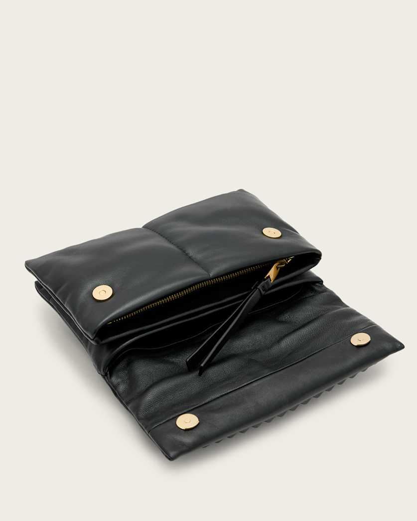 Ezra Leather Studded Crossbody Bag