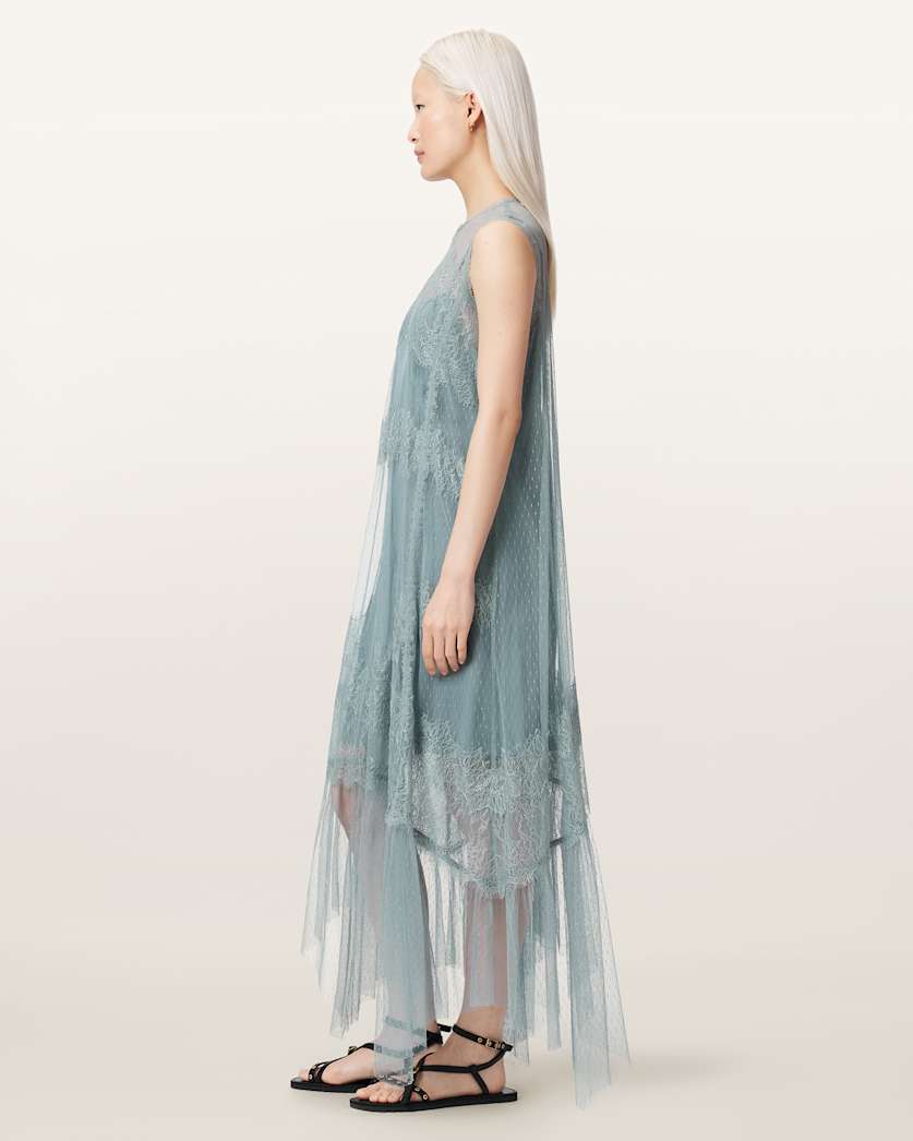 Clara Mesh Midi Dress