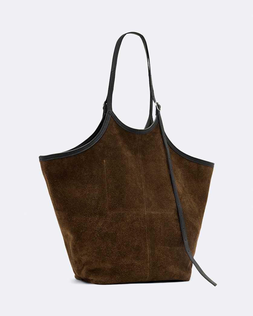 Siloh Suede Magazine Tote Bag
