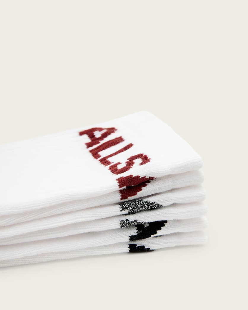 Jae Logo Socks White Multi Pack