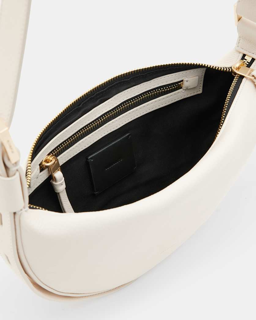 Half Moon Leather Crossbody Bag