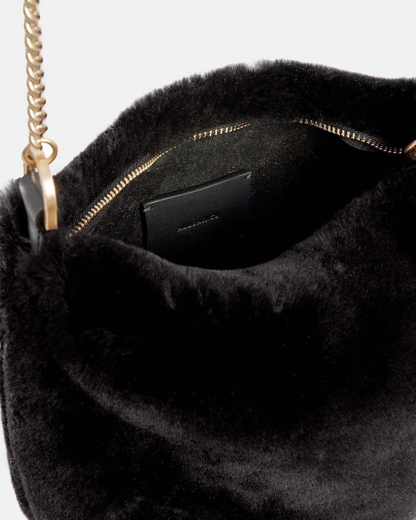 Evaline Shearling Crossbody Bag