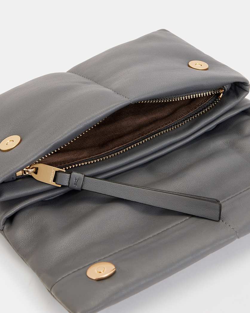 Ezra Leather Quilted Crossbody Bag