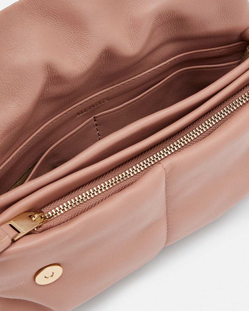 Ezra Leather Quilted Crossbody Bag