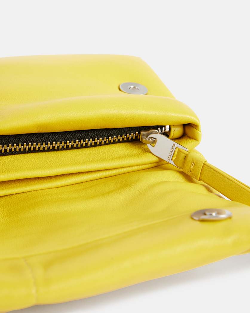 Ezra Leather Quilted Crossbody Bag