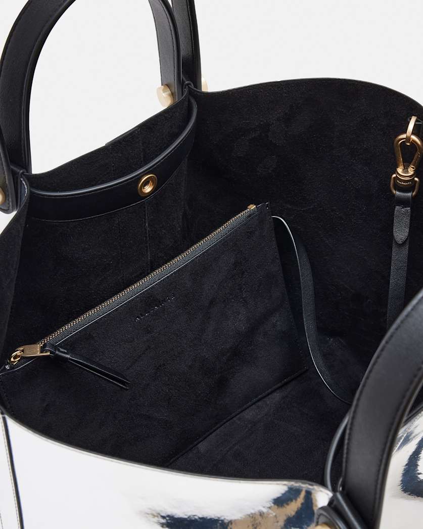 Allington Metallic Leather Tote Bag