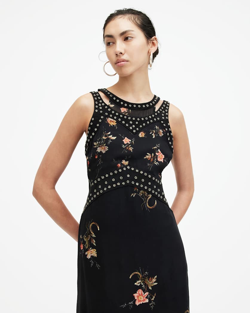 Jessie Tanana Floral Print Maxi Dress