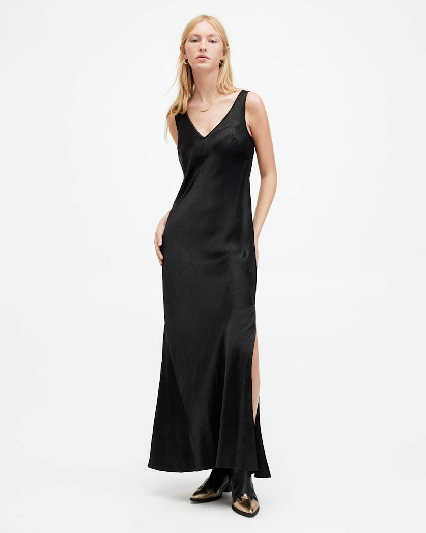 Amos 2-In-1 Satin Maxi Dress