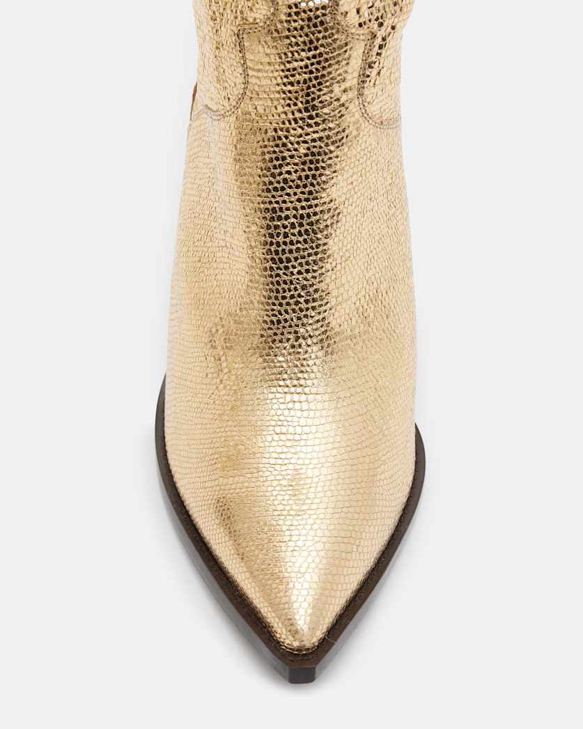 Roxanne Knee High Metallic Leather Boots