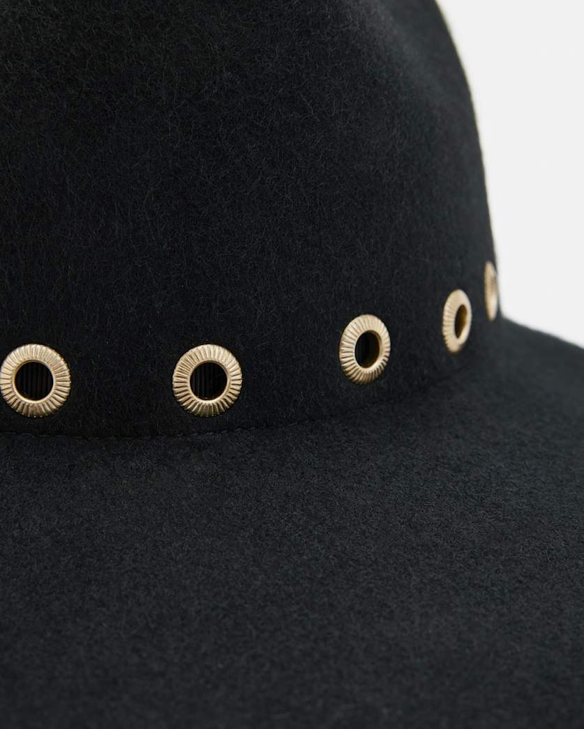 Whitley Textured Eyelet Wool Fedora