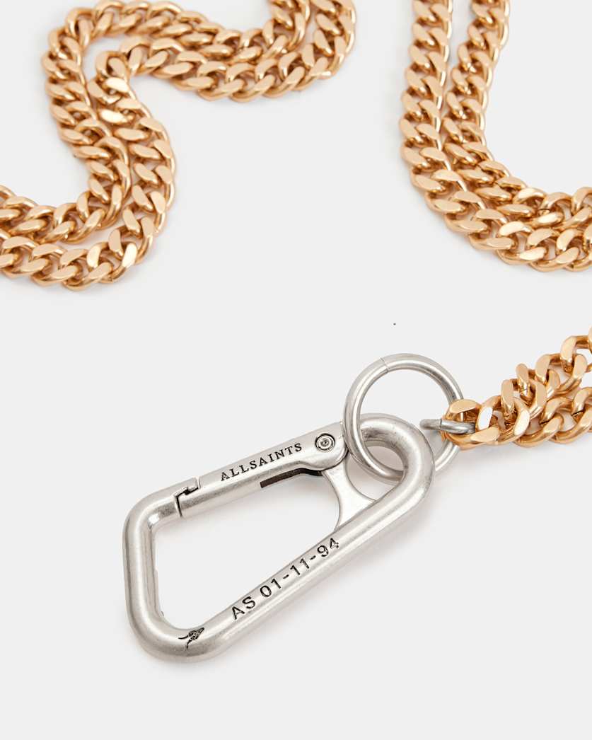 Kadie Carabiner Double Chain Necklace