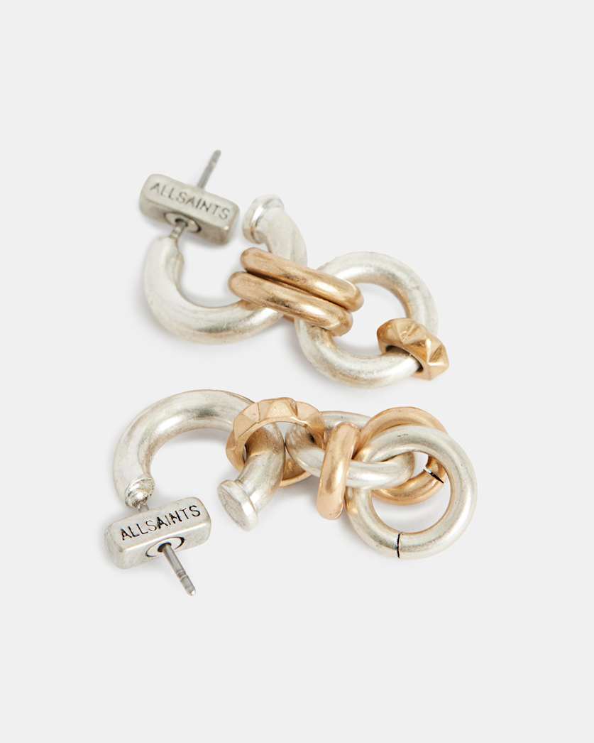 Sierra Two Tone Hoop Earrings