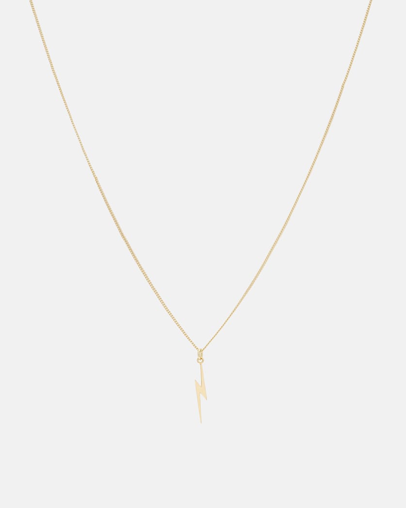 Bolt Gold-Tone Pendant Necklace