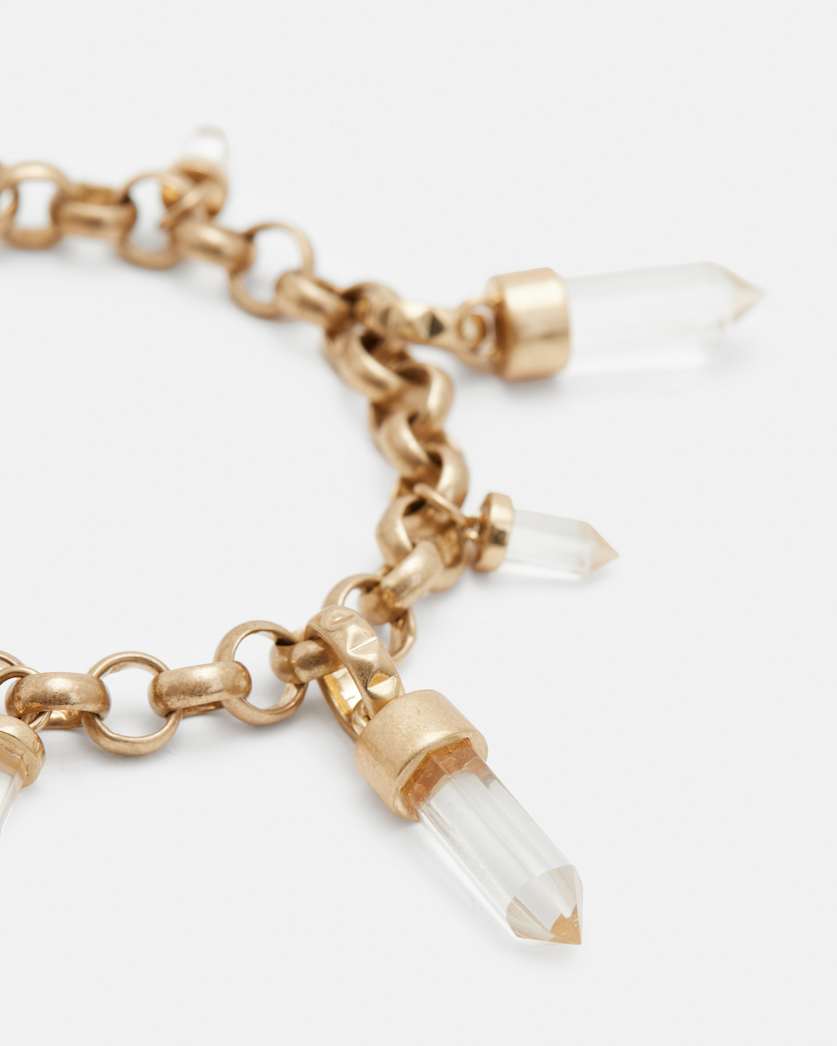 Eryka Gold Tone Pendant Bracelet
