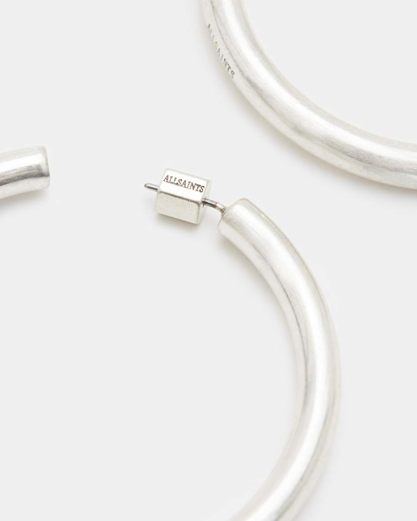 Claudette Large Tubular Hoop Earrings