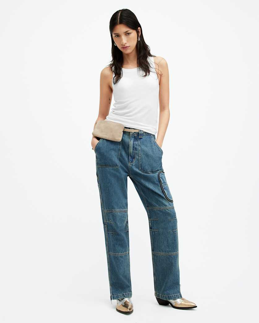 Rina Crew Neck Sleeveless Tank Top