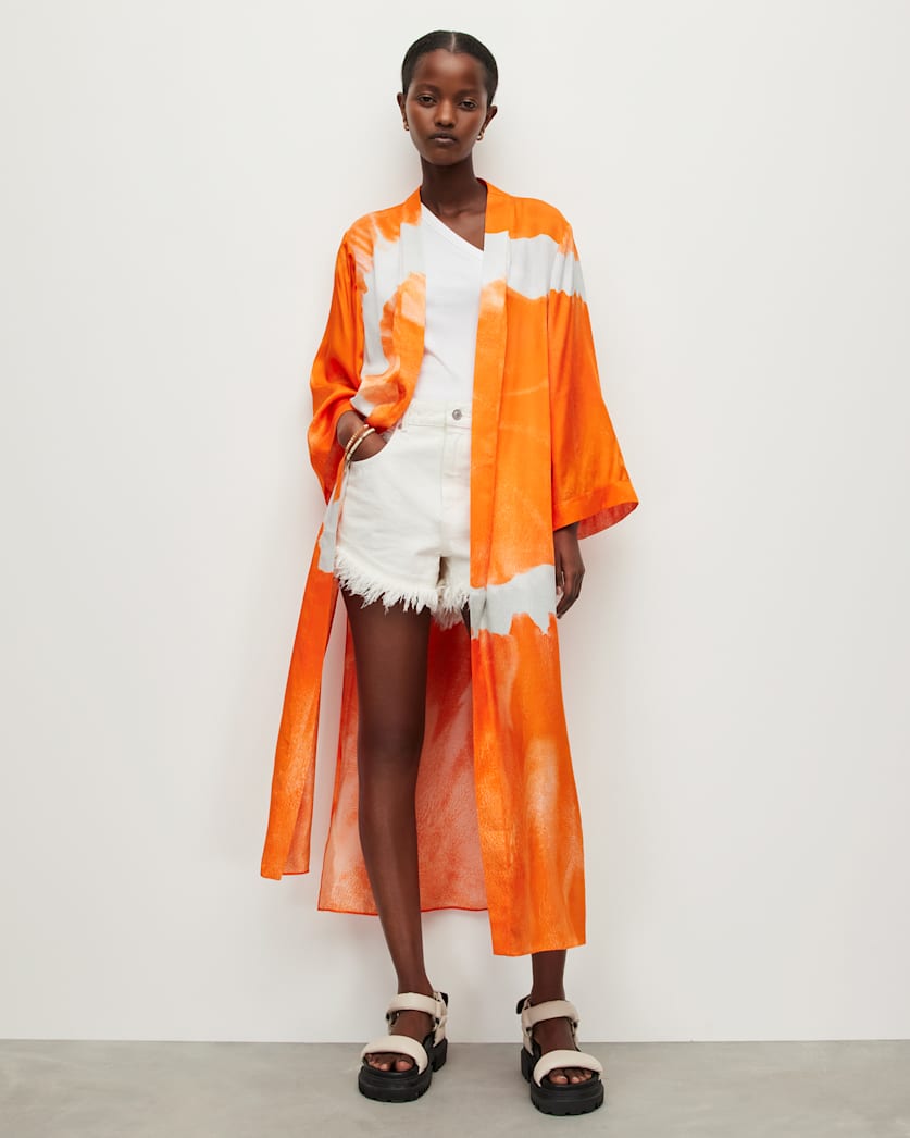 Carine Mariana Silk Blend Kimono