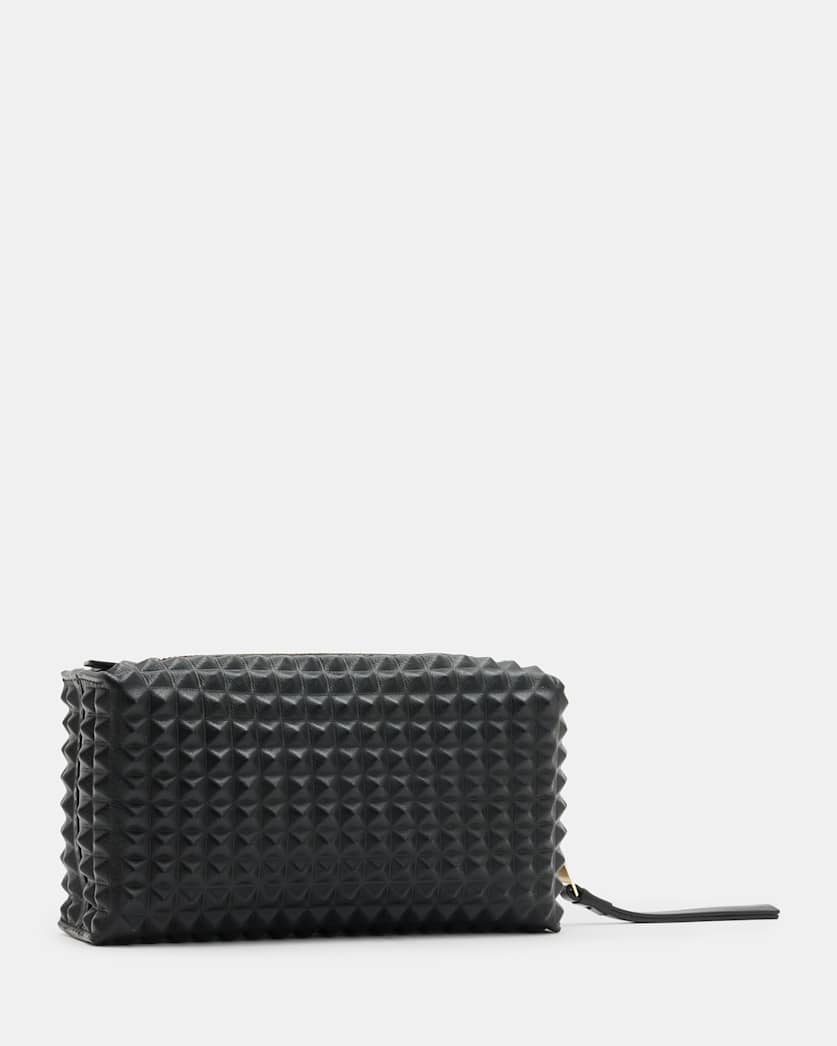 Elliotte Studded Leather Pouch Bag