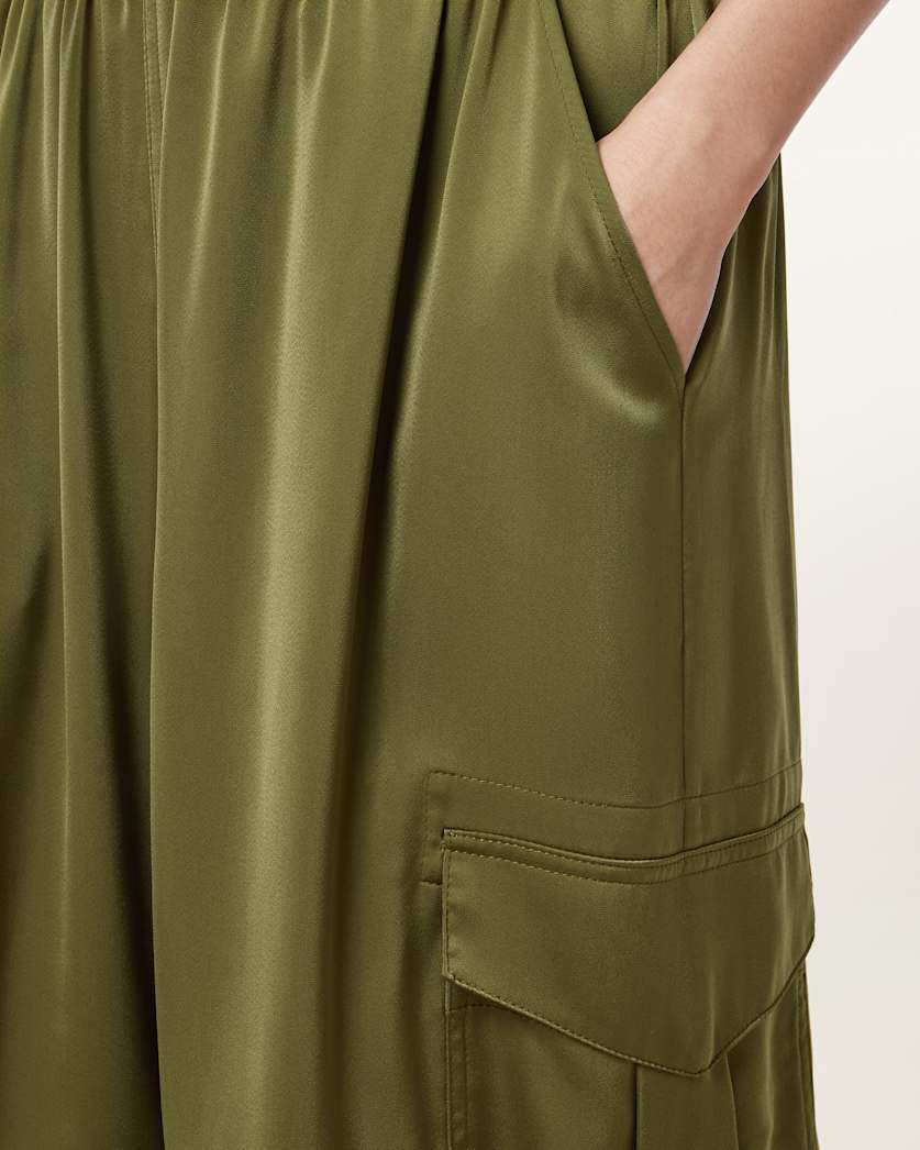 Kaye Relaxed Fit Satin Trousers