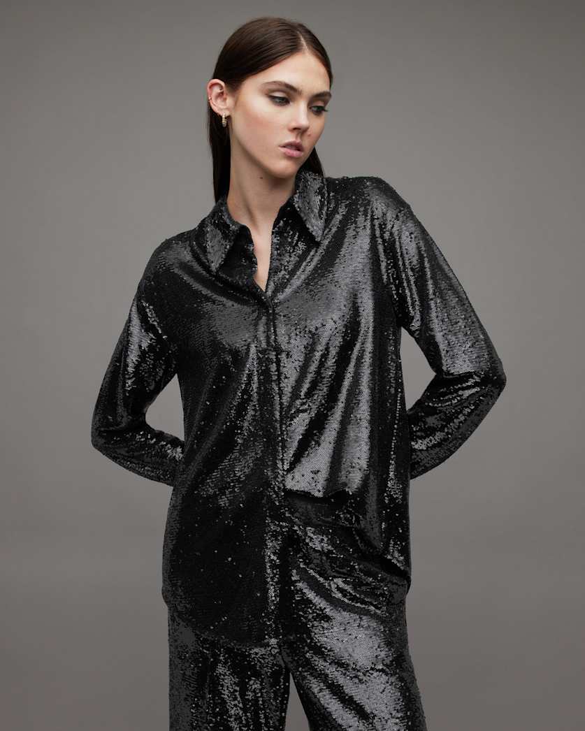 Charli Sequin Relaxed Fit Shirt