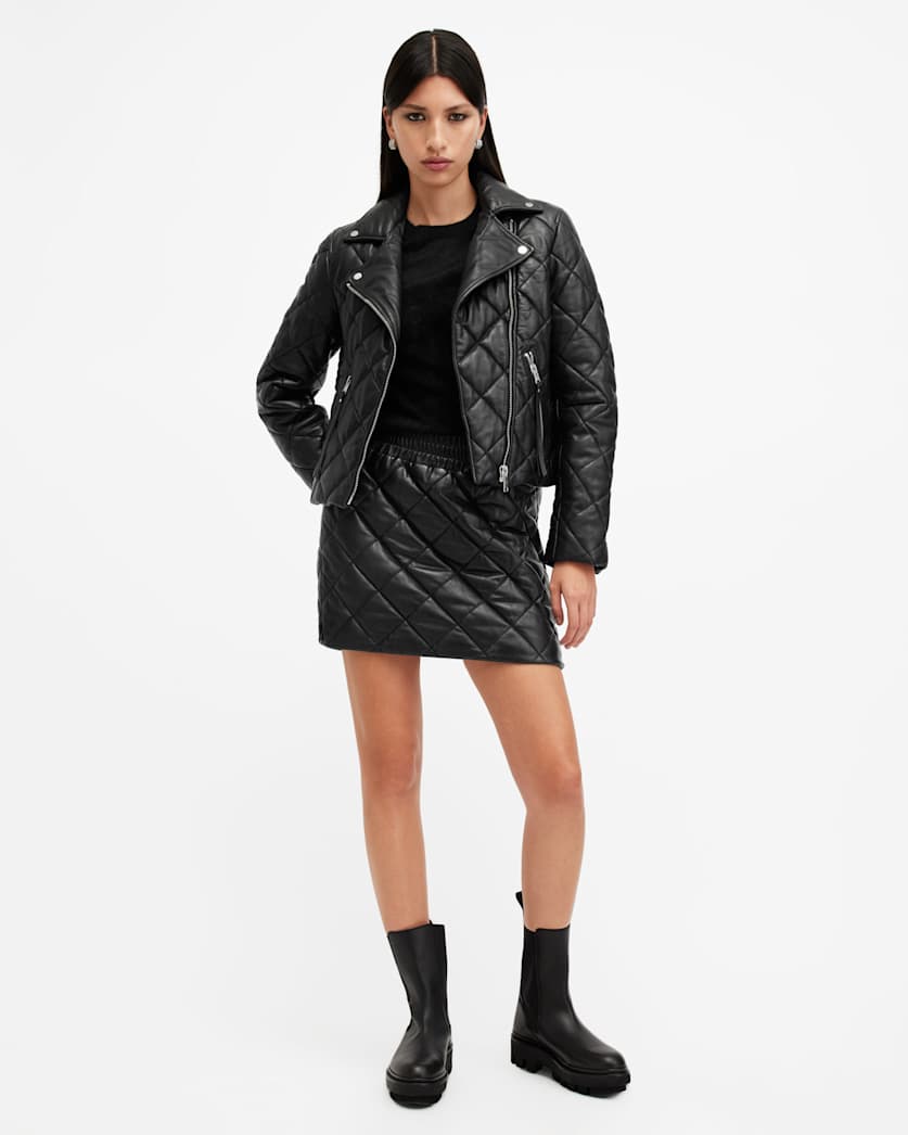 Dalby Quilted Leather Biker