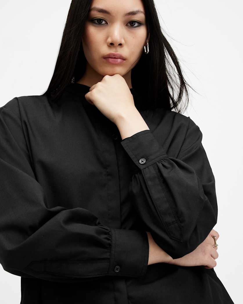 Percy Pleated Relaxed Fit Shirt