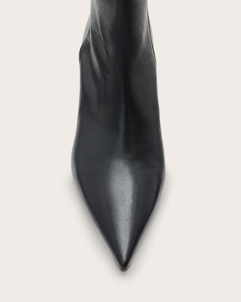 Vivian Pointed Toe Leather Boots