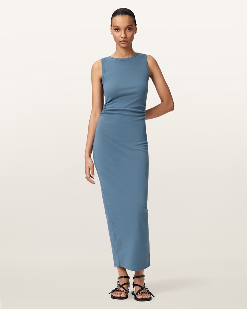 Katarina Boat Neck Slim Fit Maxi Dress