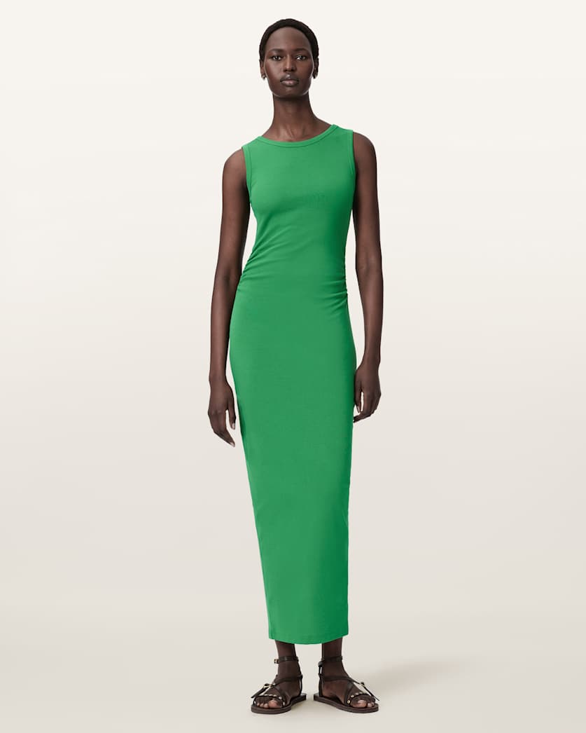 Katarina Boat Neck Slim Fit Maxi Dress