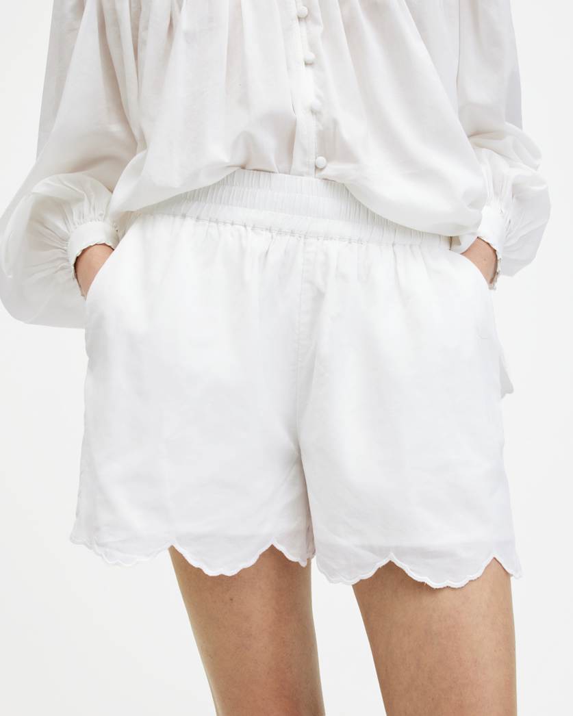 Etti Relaxed Fit Scallop Edge Shorts