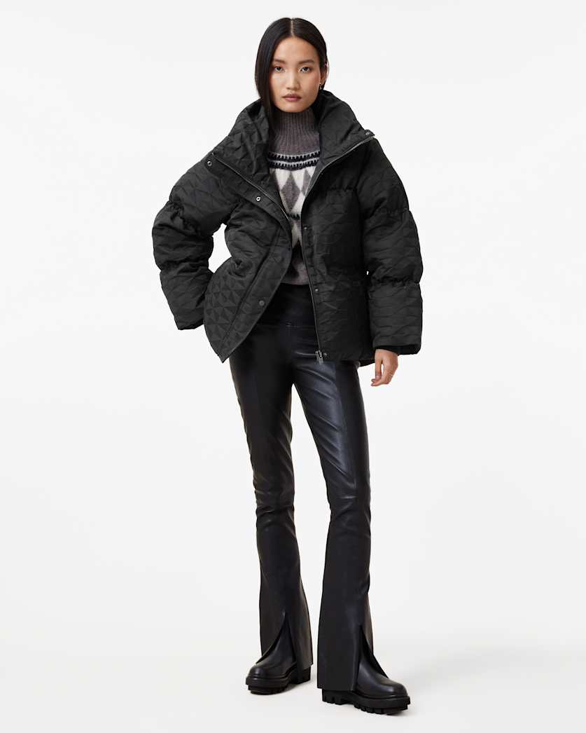 Peckham Geometric Jacquard Puffer Jacket