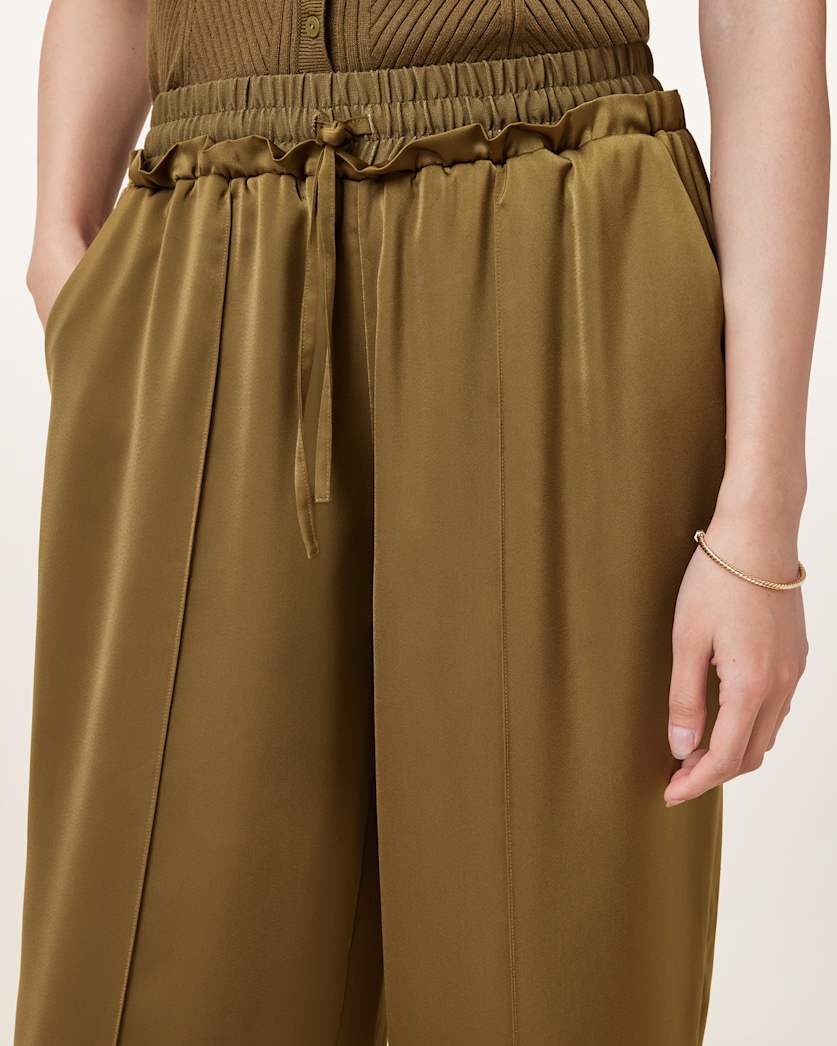 Alba Satin Wide Leg Trousers