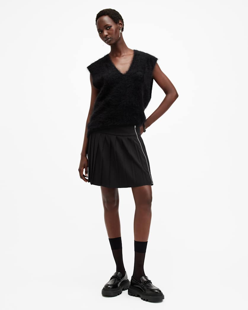 Kilter Wrap Over Mini Skirt