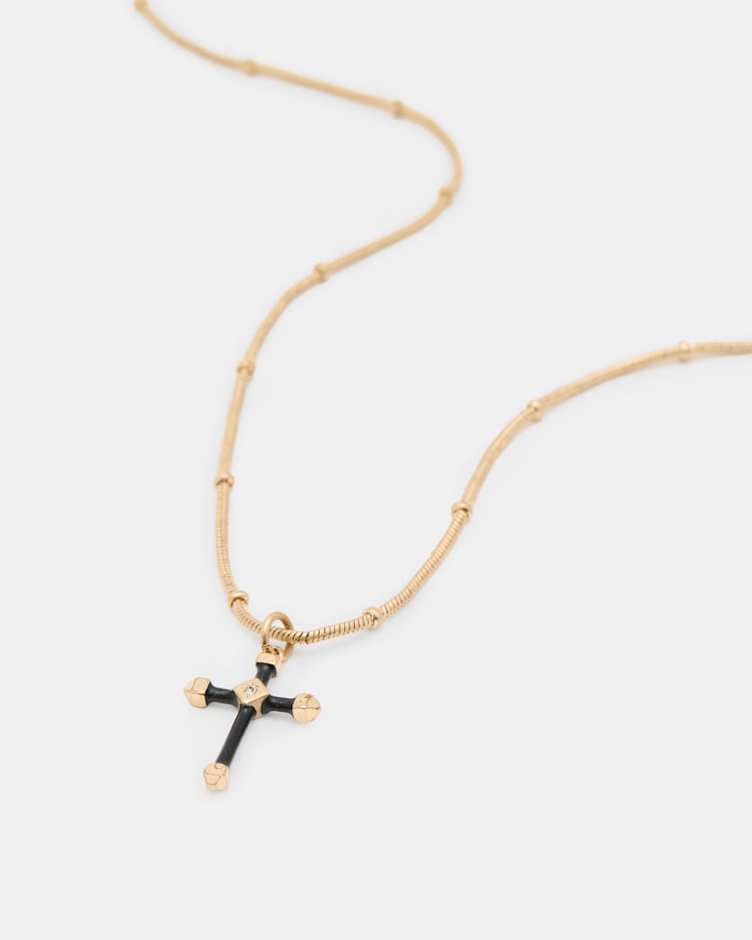 Lyra Cross Pendant Necklace