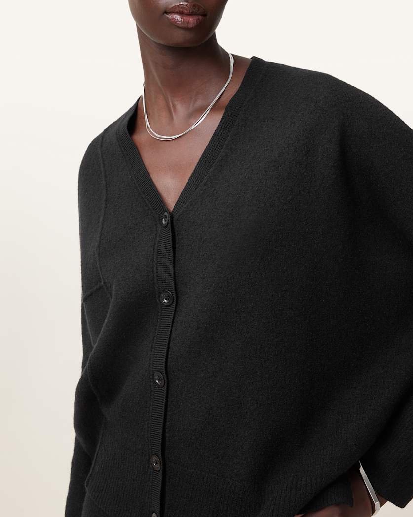 Antonia V-Neck Merino Wool Cardigan