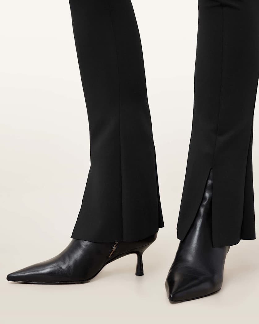 Ryla Flared Hem Slim Fit Trousers