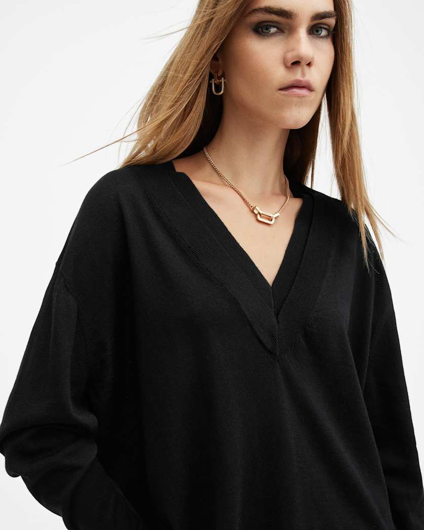 Bern Merino Wool V-Neck Jumper