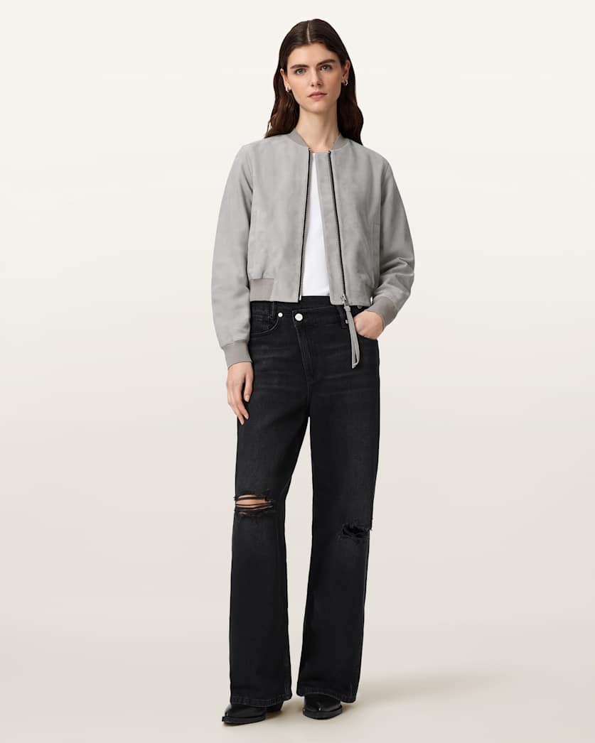 Orten Suede Bomber Jacket
