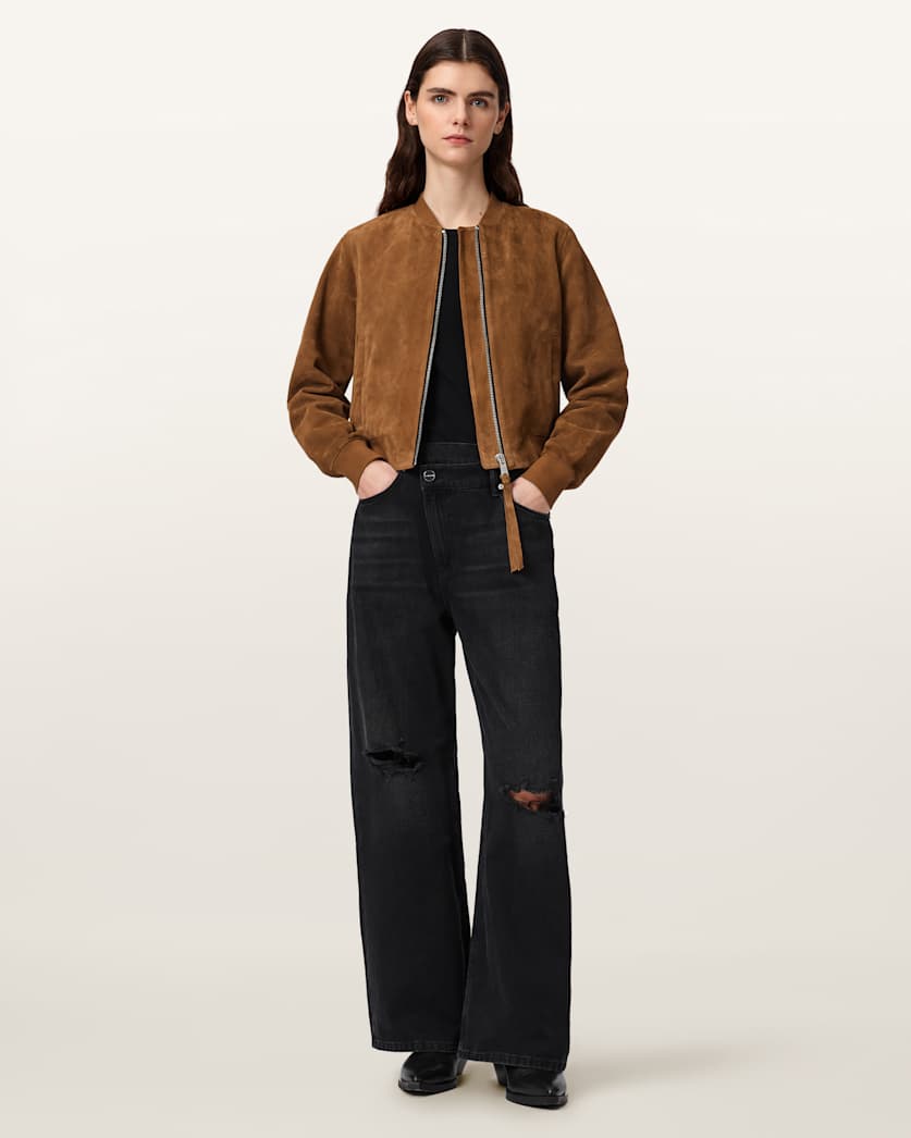 Orten Suede Bomber Jacket