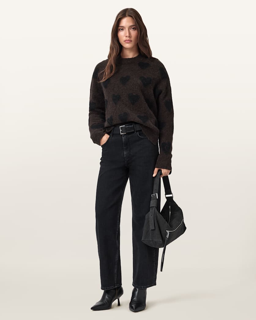 Amora Love Heart Jacquard Jumper