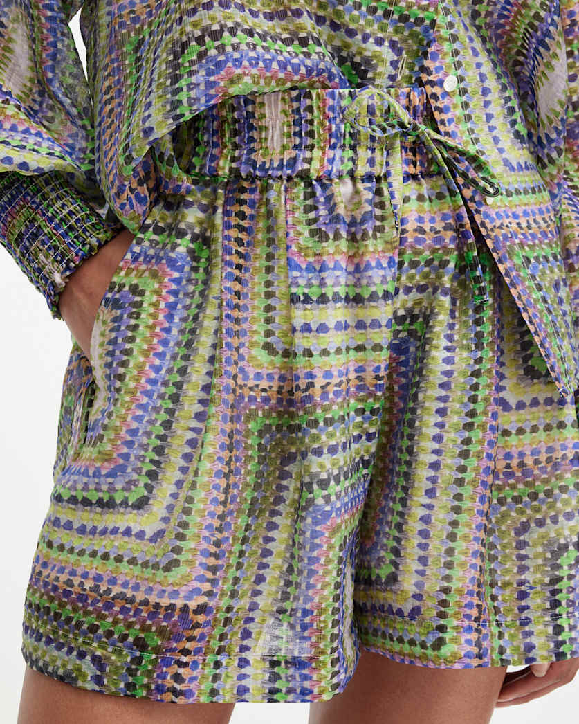 Isla Luisa Print Relaxed Fit Shorts