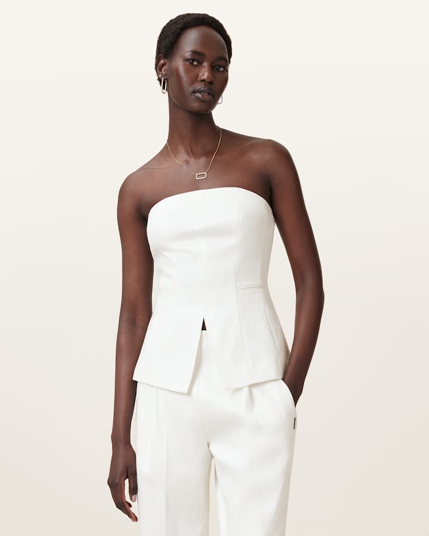 Bonnie Tailored Linen Blend Bodice