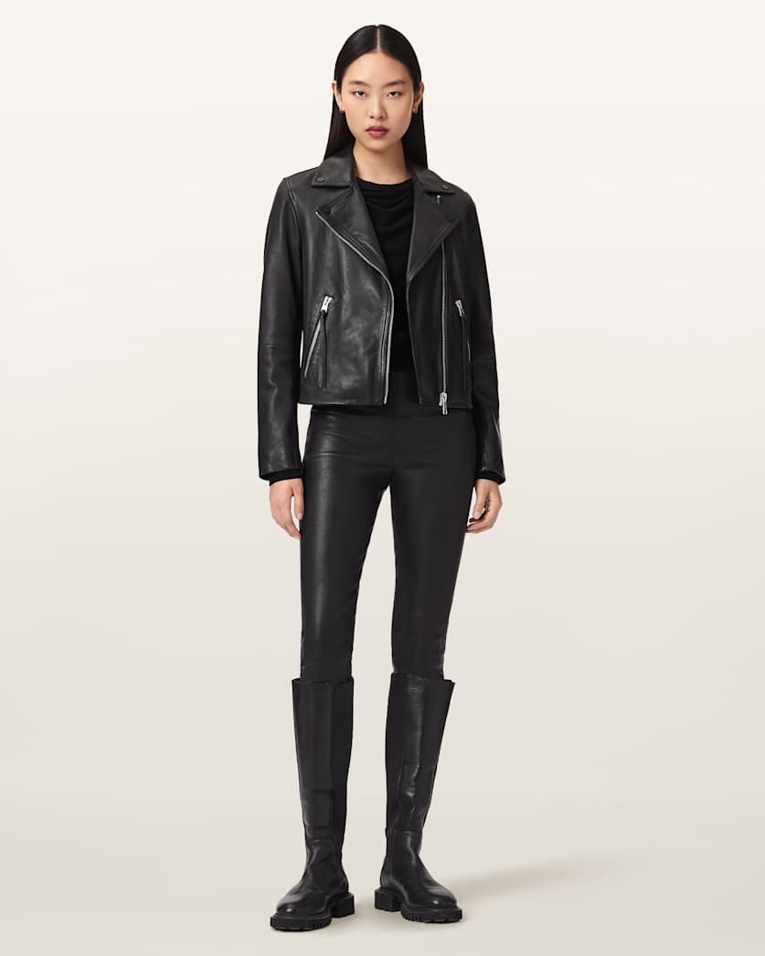 Cora Leather Stretch Leggings