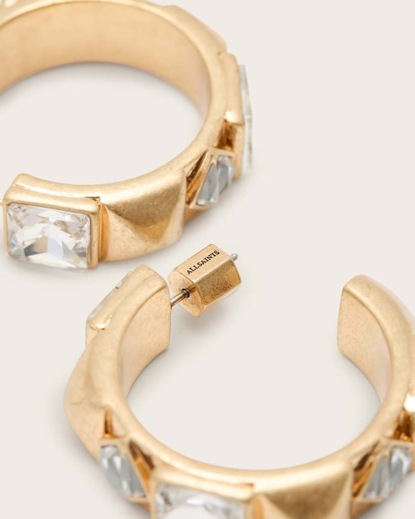 Elora Embellished Hoop Earrings