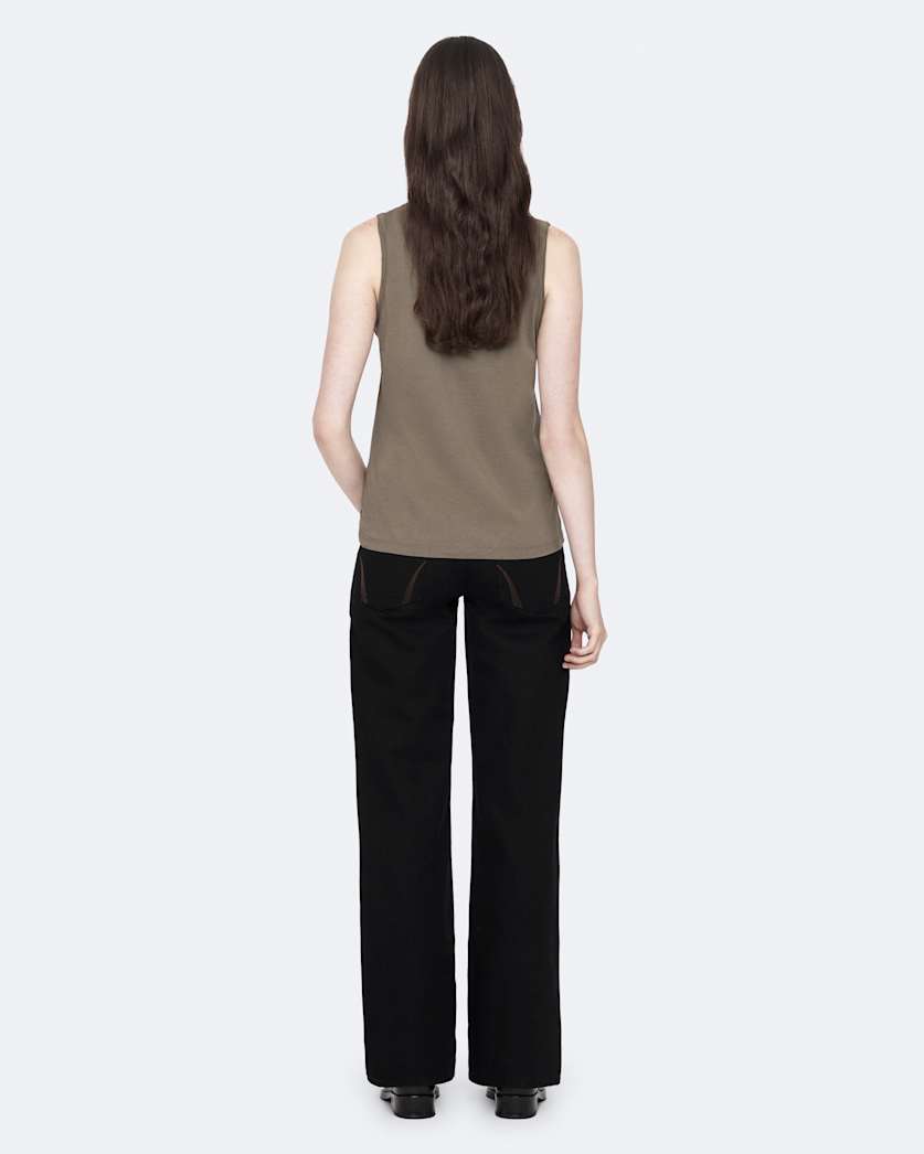 Jet Black Nico Low-Rise Wide-Leg Jeans