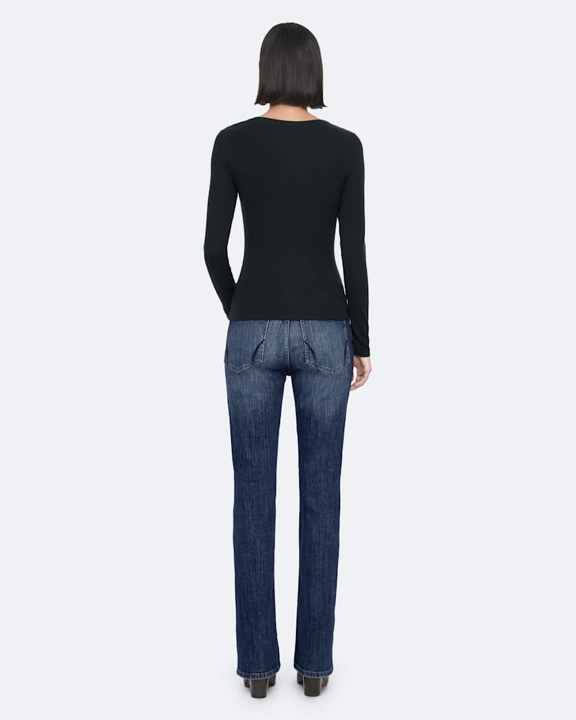 Eve High-Rise Slim Bootcut Jeans